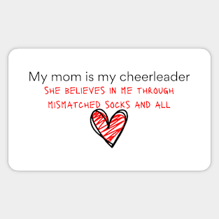 My mom is my cheerleader Sticker